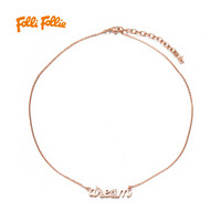 Folli Follie 3N16T031RC 女士镶钻项链 (40+5cm、玫瑰金)