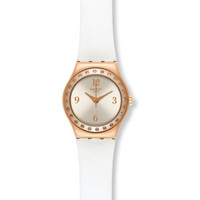 swatch 斯沃琪 金属淑女系列 YSG133 玫瑰情人 女士石英腕表
