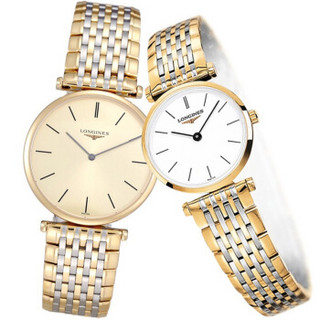 longines 浪琴 嘉岚系列 l4.709.2.32.7/l4.209.2.12.7 石英情侣对表