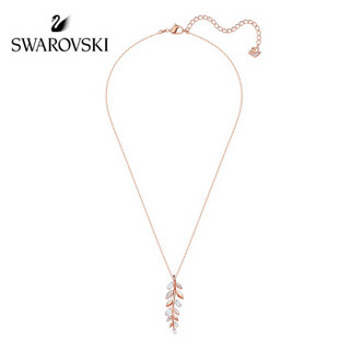 SWAROVSKI 施华洛世奇 MAYFLY 38 cm金色树叶项链65.00g