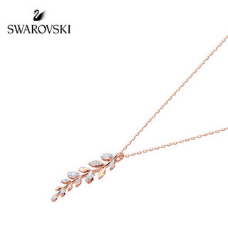 SWAROVSKI 施华洛世奇 MAYFLY 38 cm金色树叶项链65.00g