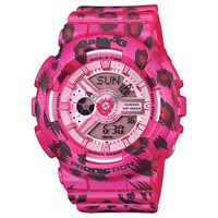 CASIO 卡西欧 Baby-G系列 BA-110LP-4A 豹纹印花主题款 女士石英腕表