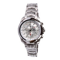 CASIO 卡西欧 EDIFICE系列 EF-524D-7A 男士时尚石英表 白盘银带