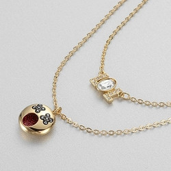 SWAROVSKI 施华洛世奇 Emoji表情系列 5351571 双层吊坠项链