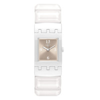 swatch 斯沃琪 淑女方表系列 SUBW113B 白雪酒吧 女士石英腕表