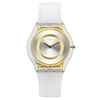 swatch 斯沃琪 超薄系列 SFE105 乳白之美 女士石英腕表