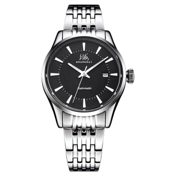 SHANGHAI 上海 时尚潮流系列 683-5 女士单历自动机械表（黑）