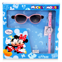 Disney 迪士尼 MK-14007P-1 儿童米奇石英表 眼镜手表礼盒