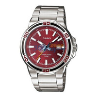 CASIO 卡西欧 经典指针系列 MTP-1329D-5A 男士商务石英表 不锈钢材质