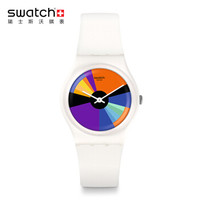 swatch 斯沃琪 色彩工作室系列 GW709 色彩日历 女士石英腕表