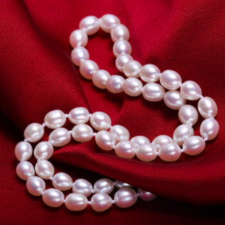 Hettich 海蒂诗 米形淡水珍珠项链 (250.00g、45cm、白色)