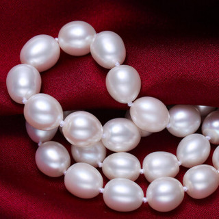Hettich 海蒂诗 米形淡水珍珠项链 (250.00g、45cm、白色)