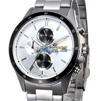 CASIO 卡西欧 EDIFICE系列 EFR-504D-7A 男士商务石英表 钢带