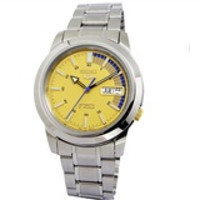 SEIKO 精工 SNKK29K1 盾牌5号机械男表 银带圆盘
