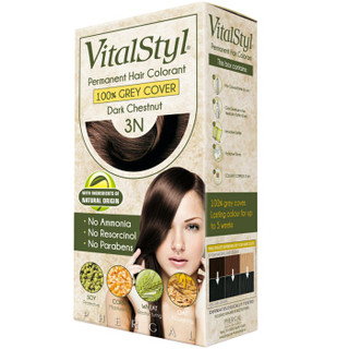  Vitalstyl/维彤 无氨植物 染发剂  棕黑色 155ml