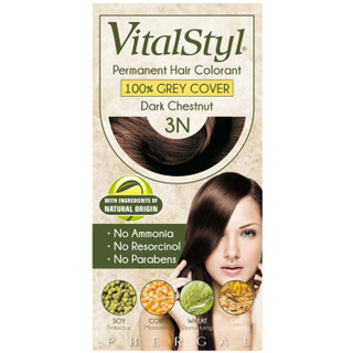 Vitalstyl/维彤 无氨植物 染发剂  棕黑色 155ml