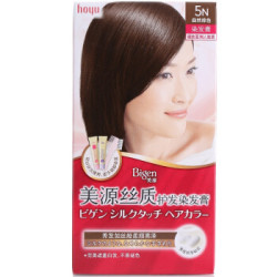 Bigen 美源 丝质护发染发膏 #5N自然棕色 80g