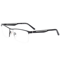 JIMMY ORANGE J5117 时尚光学商务金属半框眼镜架 配镜J5117 BK黑色
