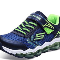 Skechers 斯凯奇 90595L 儿童运动鞋 海军蓝色/柠檬色/NVLM 27.5码/鞋内长17cm