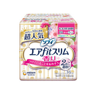 苏菲 sofy 美金 轻薄气垫纤巧卫生巾25cm*16p 清香型  日本进口
