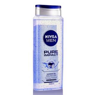 NIVEA 妮维雅 男士清爽净肤沐浴露 500ml