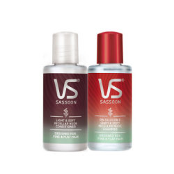 VS 沙宣 轻润裸感洗护套装（洗发水50ml 护发素50ml）