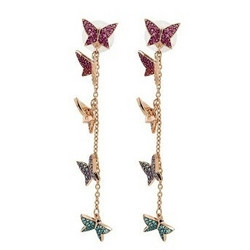 SWAROVSKI 施华洛世奇 5378693 LILIA穿孔蝴蝶耳环