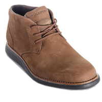 ROCKPORT 乐步 男士真皮系带短靴 棕色 UK7