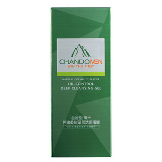 CHANDO 自然堂 男士控油柔珠深层洁面啫喱 100g