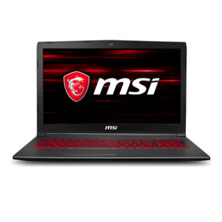 msi 微星 GV62 8RD-092CN 15.6英寸游戏本 94%色域（i7-8750H、8GB、1TB+128GB、GTX1050Ti 4GB）