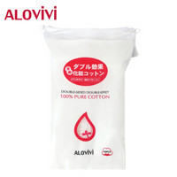 alovivi 卸妆棉100片 卸妆水卸妆油好搭档 天然棉片 加厚棉 不掉絮（化妆棉 ）