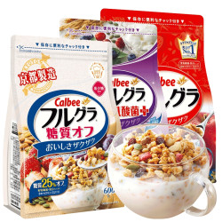 卡乐比富果乐水果+乳酸菌+糖质OFF麦片 3袋组合