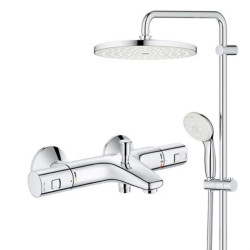 GROHE 高仪 27389002+34598000 恒温浴室淋浴双花洒套装 