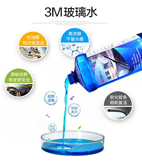 3M 专业疏水型玻璃水*4
