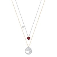 双11预售：SWAROVSKI 施华洛世奇 5255351 镂空设计 心形密镶 两用项链