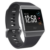 fitbit Ionic 智能手表 碳灰色表盘 烟灰色硅胶表带（GPS、心率）