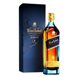 洋酒尊尼获加（Johnnie Walker）洋酒苏格兰调和威士忌 蓝方750ml