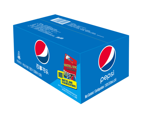 pepsi 百事 uno礼盒聚会分享装 (百事可乐sleekcan330ml*24罐 uno纸牌