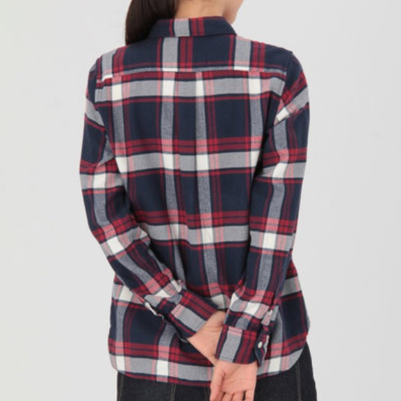 双11预售：MUJI 无印良品 27AC723 女士棉法兰绒格子衬衫