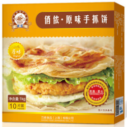 俏侬原味手抓饼1kg*4件+三全韭菜鸡蛋素水饺450g*4件