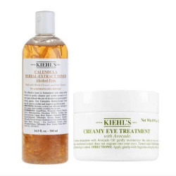 Kiehl's 科颜氏 金盏花植物爽肤水 500ml+牛油果眼霜 28ml