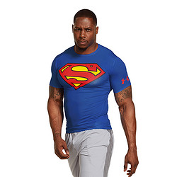 UNDER ARMOUR 安德玛 英雄系列 男子强力伸缩型短袖T恤 *2件