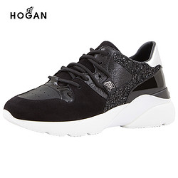 HOGAN Active One系列 黑色牛皮女士时尚