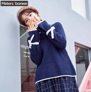 Meters bonwe 美特斯邦威 603264 女士半高领毛衣