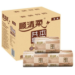 顺清柔 本色系列 抽纸 3层120抽*18包(190*135mm) *2件