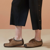 clarks 其乐 203191274 女士复古休闲系带平底鞋