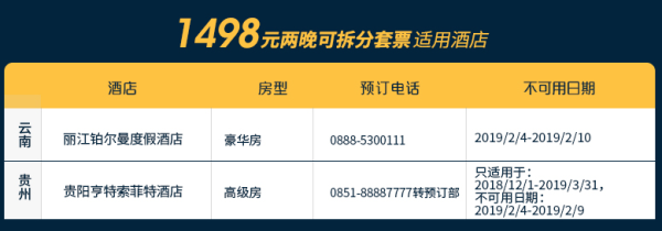 雅高 费尔蒙/铂尔曼/索菲特等 全国15家酒店 2晚通用房券