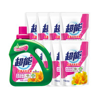 超能 双离子洗衣液 焕彩新生(1.5kg+500g*8袋) *2件