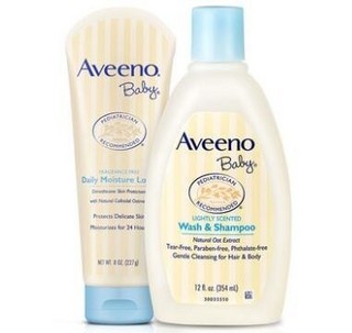 Aveeno 艾维诺 婴儿每日倍护润肤乳227g+婴儿洗发沐浴露354ml