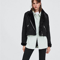 ZARA TRF 04341214800女装 拼接机车款夹克外套